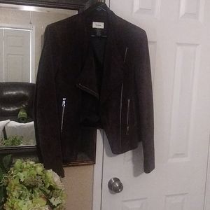 SOLD Neiman Marcus moto suede jacket